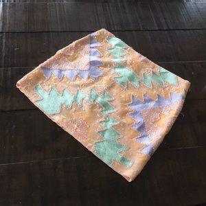 Pastel Sequin Mini Skirt